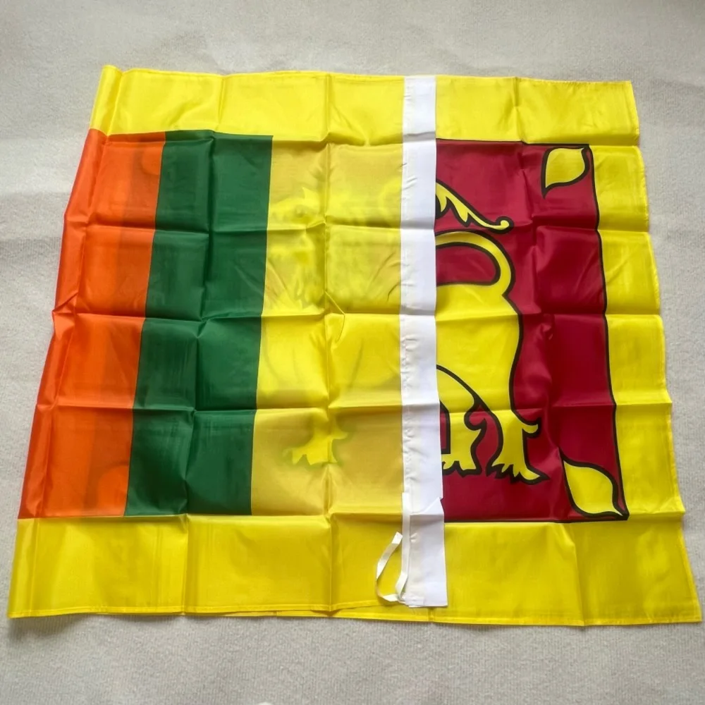 Sri Lanka flag 90x150cm  flag hung with high quality 3x5 ft polyester polyester trim flag banner decoration