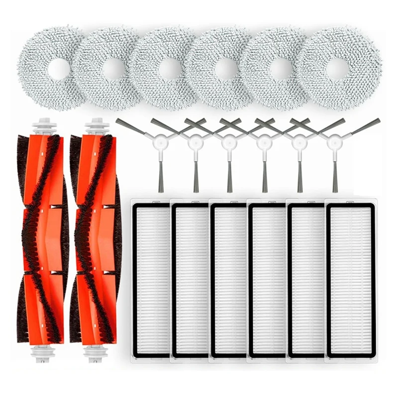 Para xiaomi robô vácuo s10 +/s10 plus aspirador de pó peças reposição principal escova lateral filtro hepa mop pano almofadas