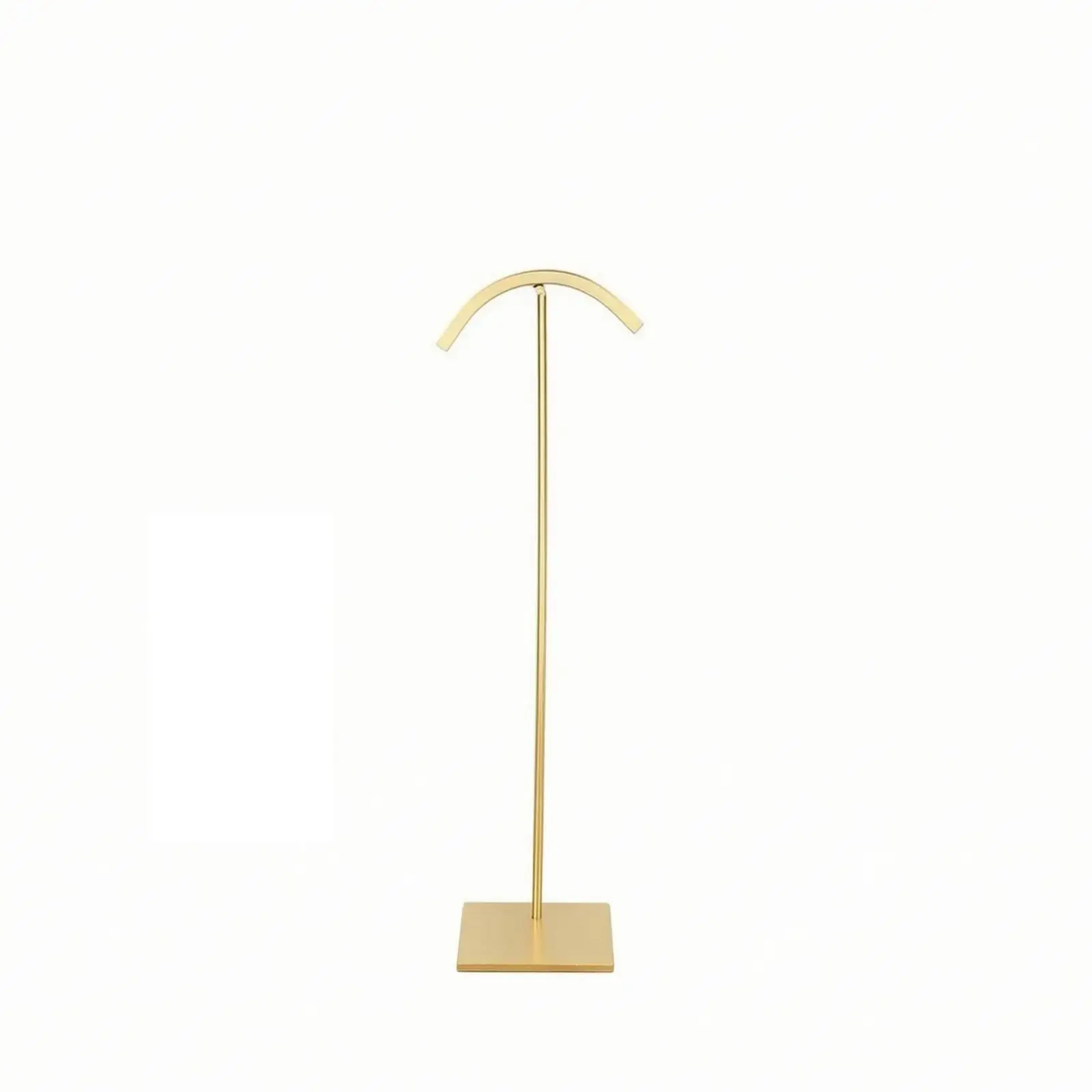 Sturdy Gold Jewelry Display Stand for Hanging Necklaces Pearl Strands Jewelry Shop Showcase Organizer