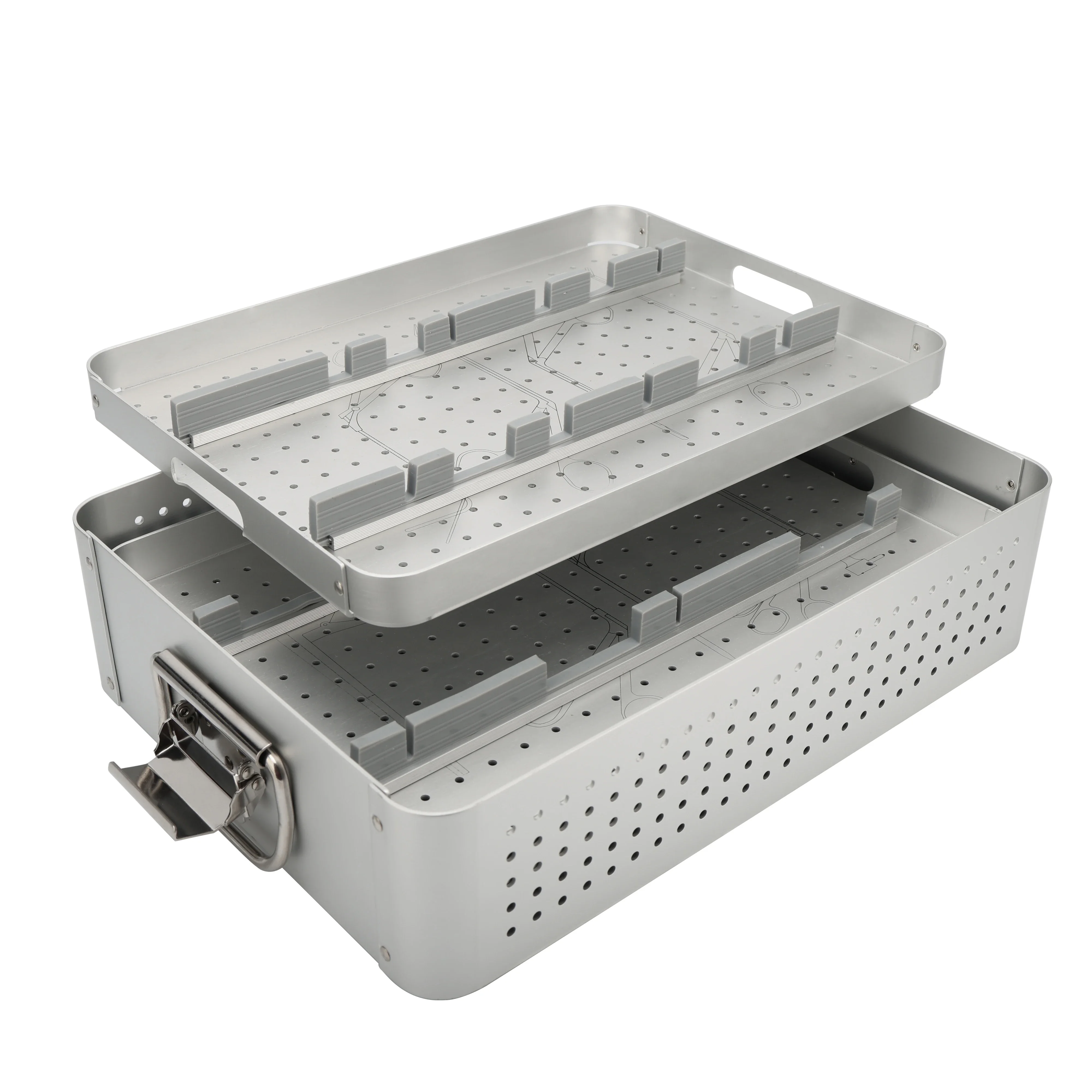 

Aluminum alloy ENT sterilization box sinusoscopy Surgical Instruments surgical sterilize box sterilizing box