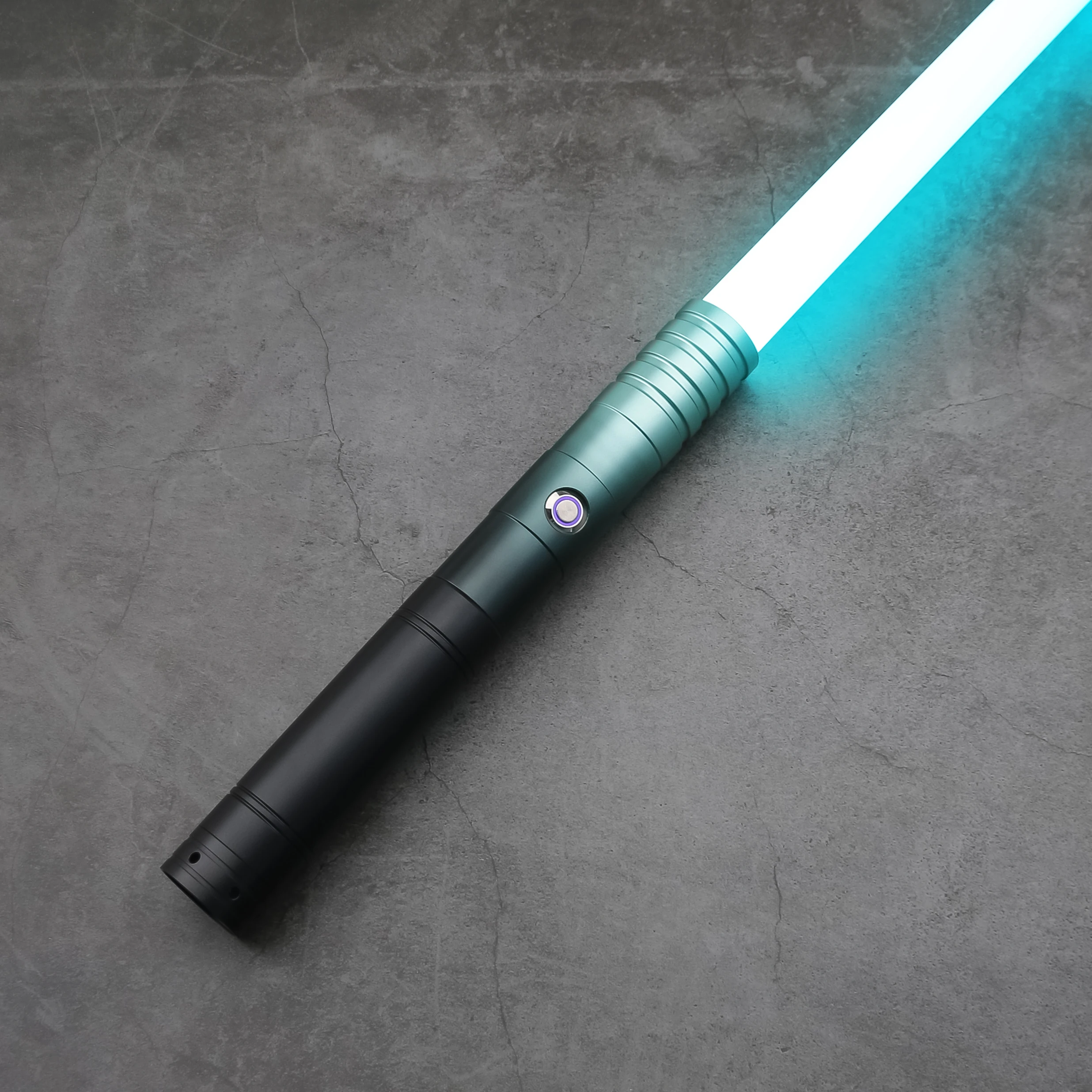 TXQSABER RGB-Lichtschwert für Kinder, schweres Duell, 12-Farbwechsel-Blaster, FOC, Metallgriff, Laserschwert für Jungen und Mädchen, Cosplay-Spielzeug