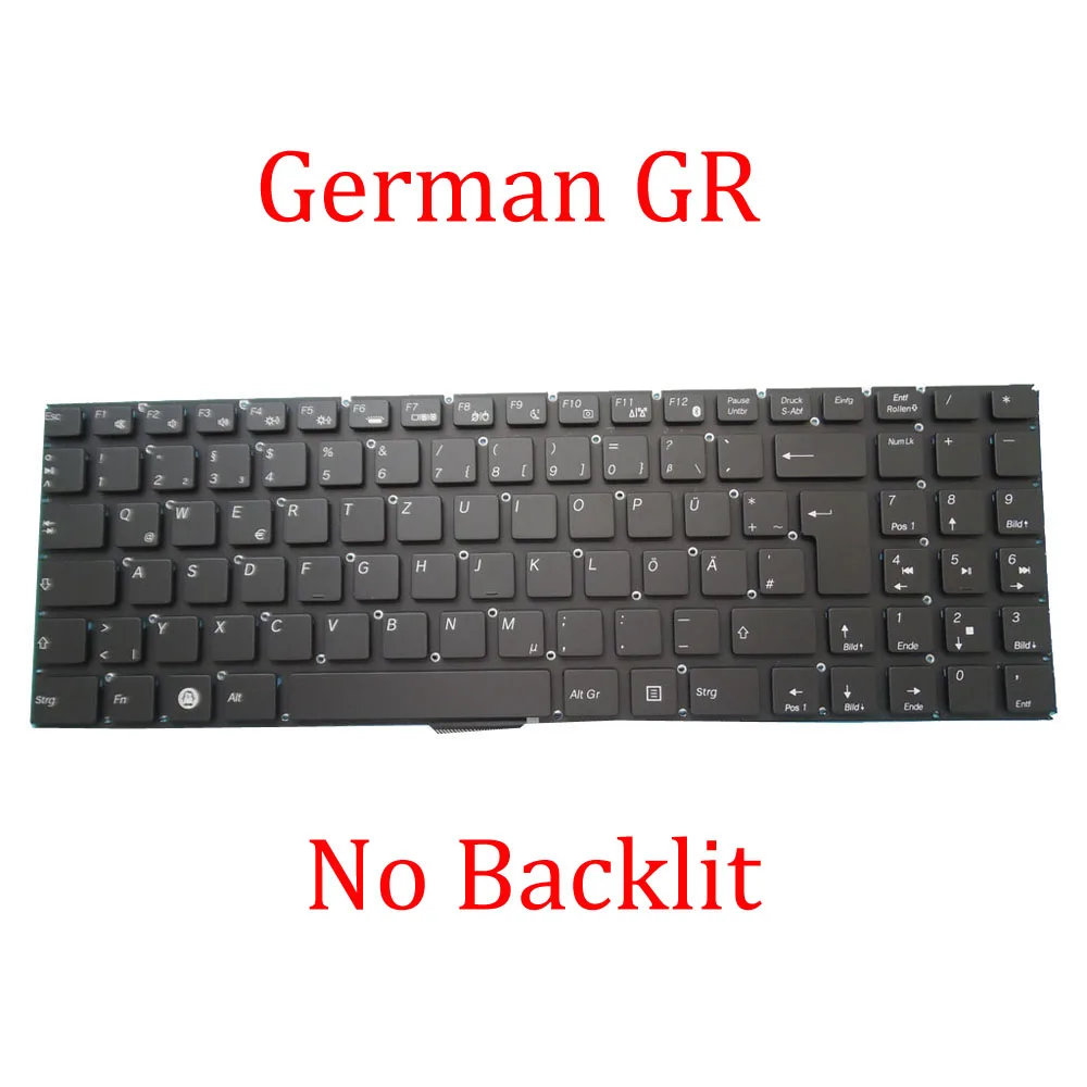 Laptop No Backlit GR NE Keyboard For Slimbook For Excalibur For Intel 8GEN 16 inches German GR Nordic NE Black No Frame New