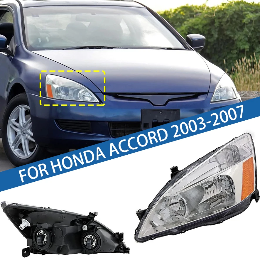 

Левая или правая сторона для Honda Accord 2003-2007, передний бампер, головной светильник, фара дальнего света, указатель поворота