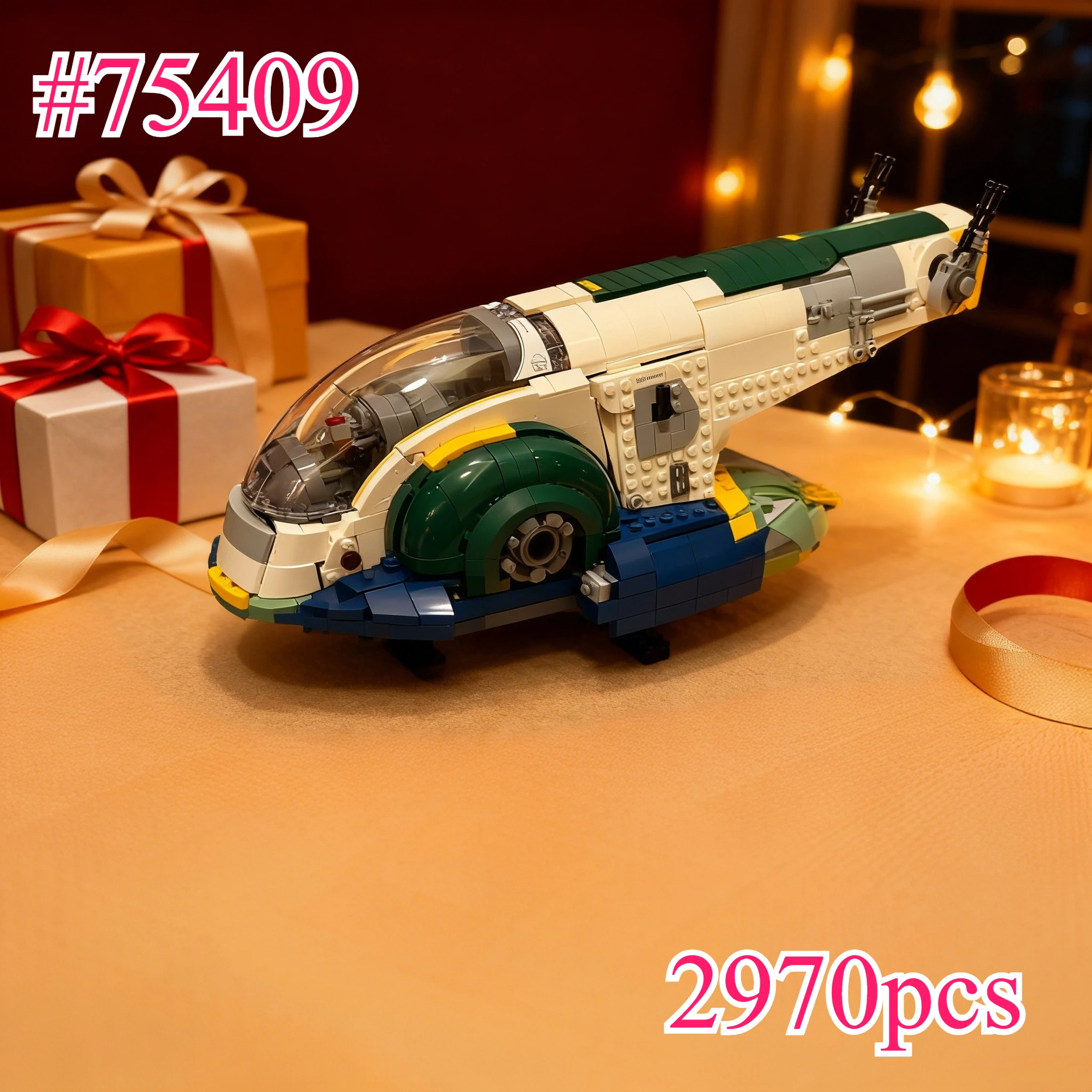 Огнедышащий космический корабль 75409, наборы строительных блоков, совместимые с частицами Legoed, подходят для рождественских подарков, 2970 шт.