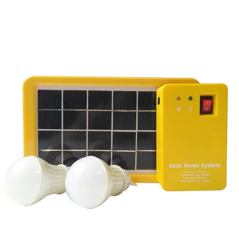 Imagem -03 - Gerador de Painel de Energia Solar Kit de Sistema Doméstico Cabeças Carregamento Usb com Lâmpadas Led Lâmpada Solar Luz de Emergência para Acampamento ao ar Livre