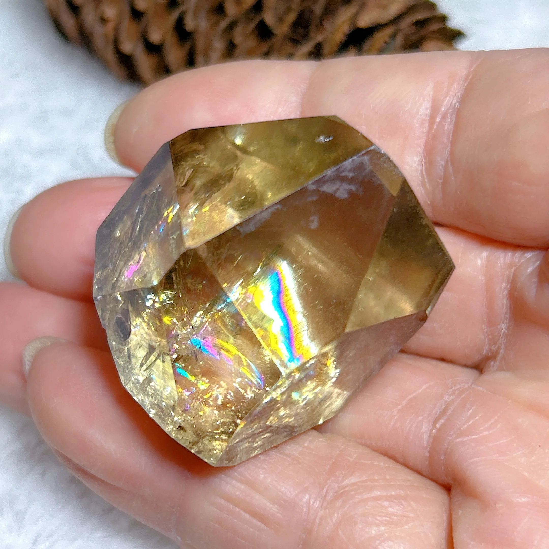 Natural Crystals Rainbow Smokey Citrine Free Form Healing High Quality Home Decorations  Mineral Energy Gift