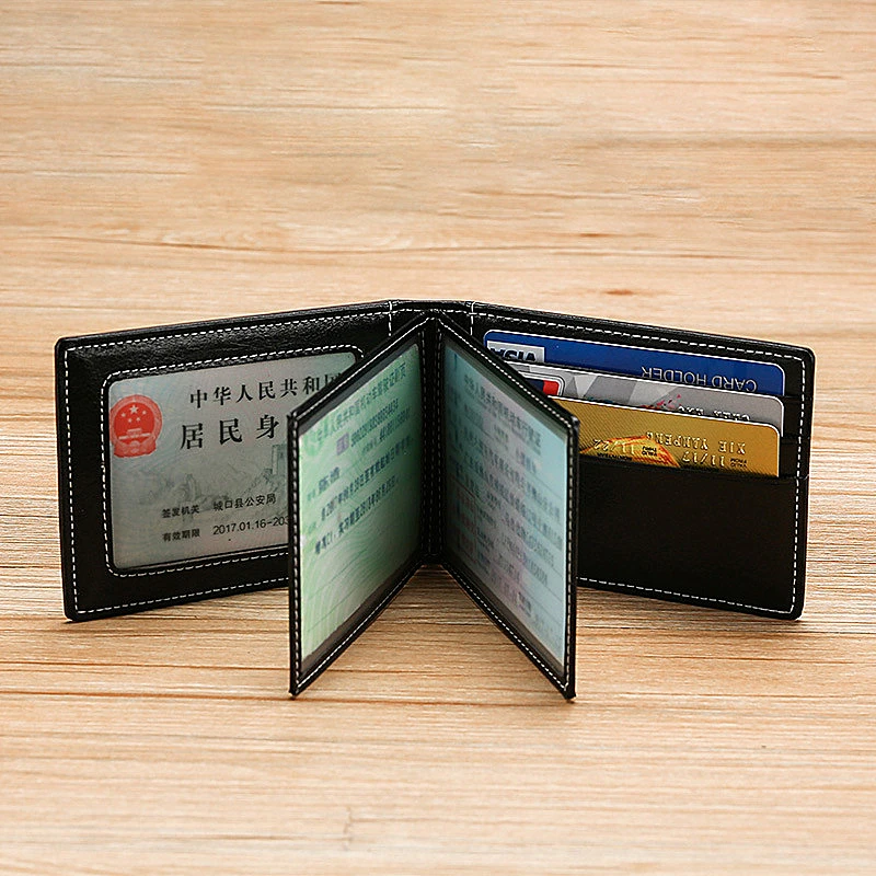 Genuine Leather Premium Driver'License Holder Business ID Card Bags Folder Men's Wallet Multi-functional Driver License Holder