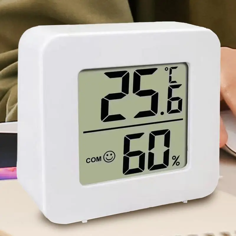 Mini smile Digital LCD Thermometer & Hygrometer built-in battery Clear Display Temperature Humidity Monitor High Accuracy Indoor