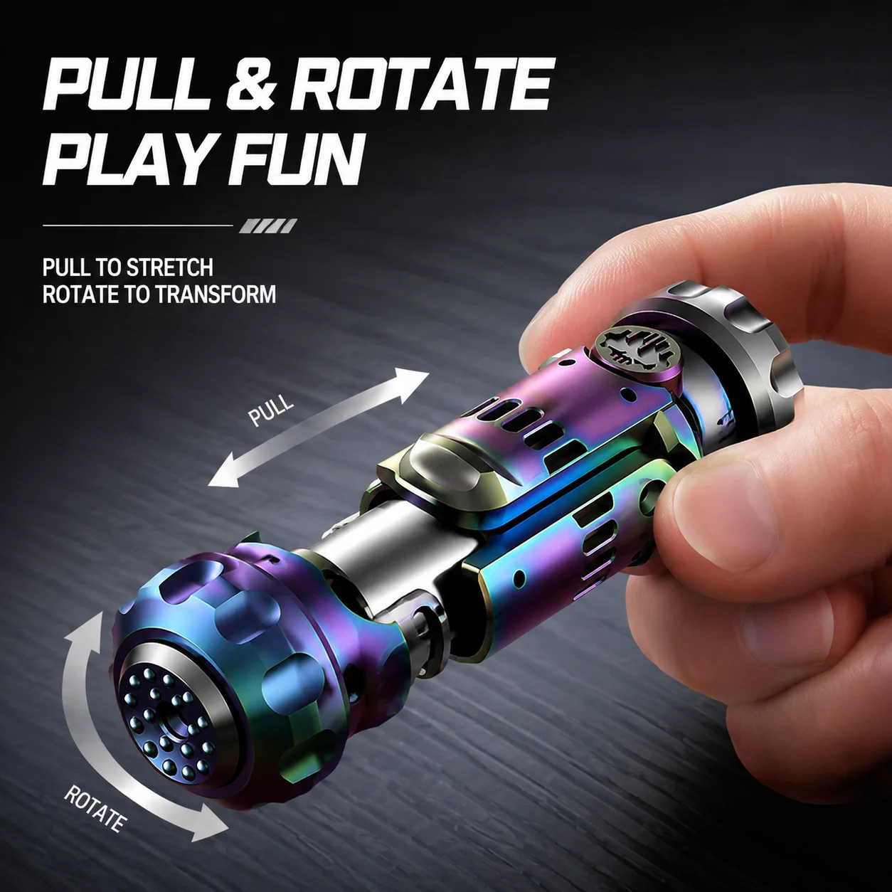 

Mini Alloy Rotatable Fidget Toy Folding Shell Ejecting Launcher Soft Foam Dart Stress Relief Gadget