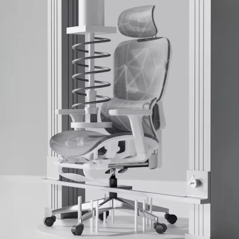 Modern Ergonomic Office Chair with Lumbar Support Comfortable Backrest for Gaming Computer Desk Home Furniture Relaxing Seat