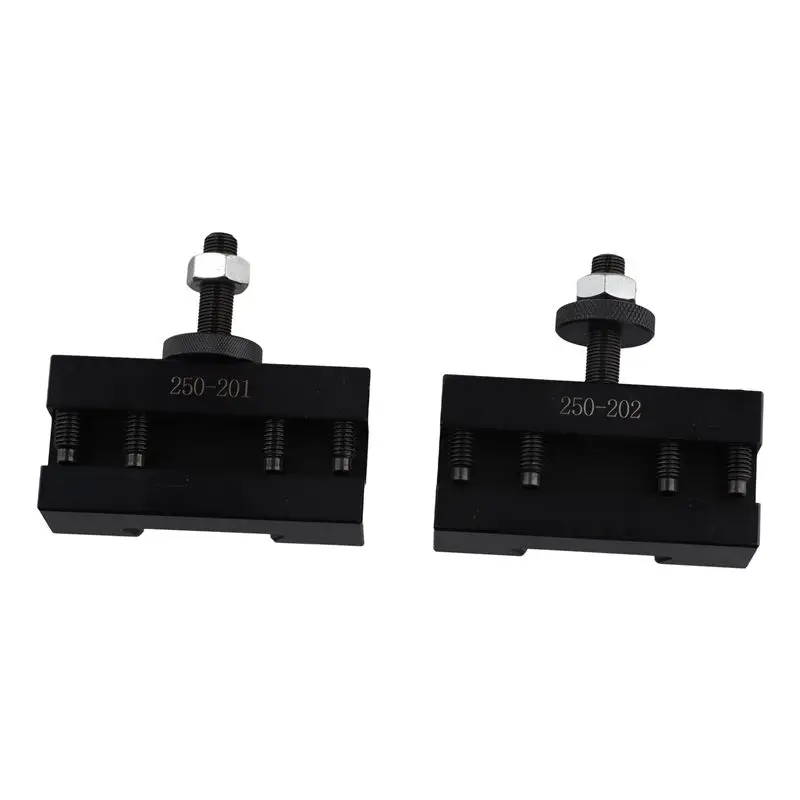 2Pcs Quick Change CNC Lathe Tool Post Turning Facing Holder Holder For Lathes Tools-250-201 & 250-202-B61B