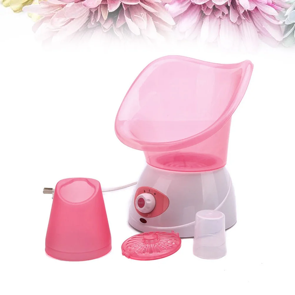 جهاز بخار الوجه 50 مل خزان ألومنيوم مضاد للصدأ 2-Level منظف المسام بالبخار إزالة الرؤوس السوداء أداة سبا الجلد الوردي #6