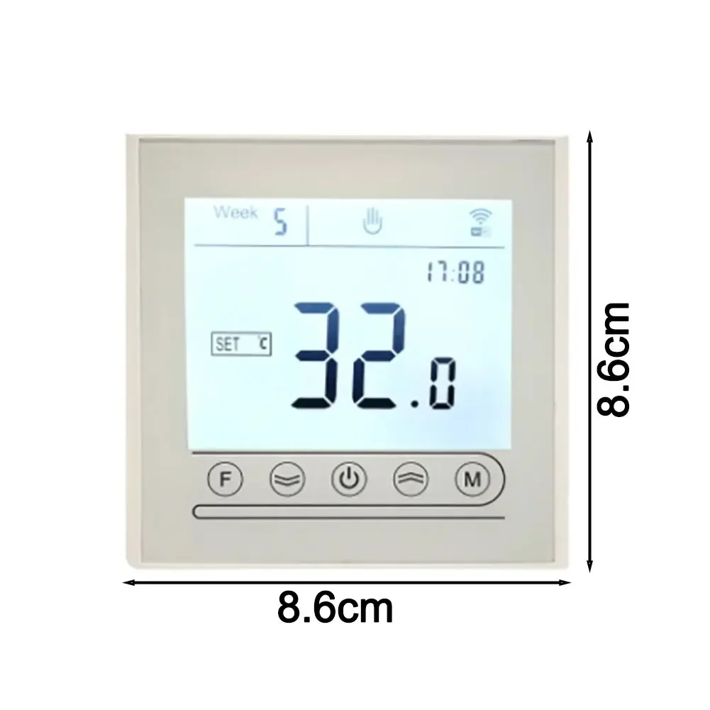 WiFi Thermostat Remote Access Thermostat 8.6cm*8.6cm Programmable Thermostat Flexible Temperature Control Memory Function
