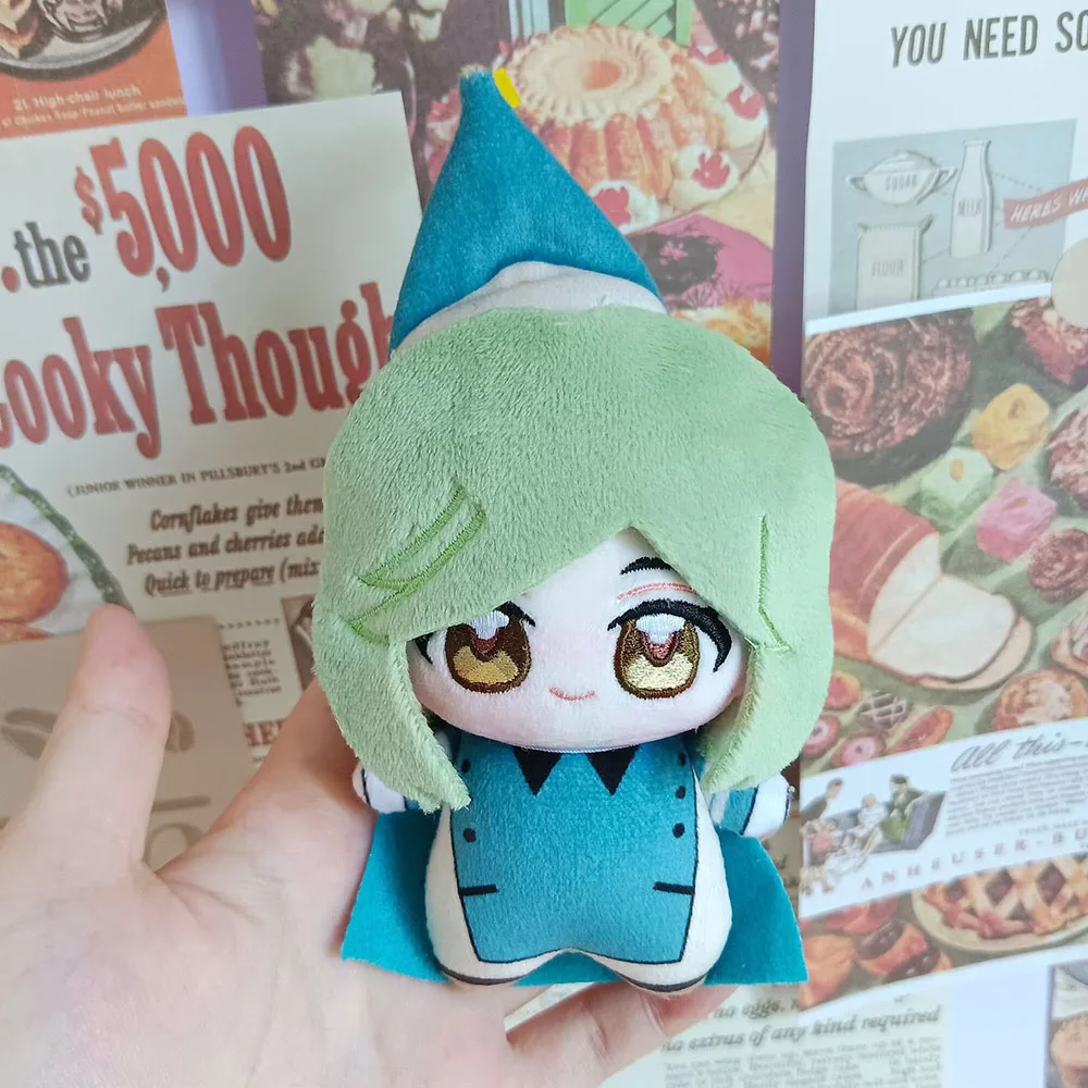 Tongari Boushi No Atelier Coco Plush Doll Cape Hat 10cm Witch Hat Atelier‌ Keychain Stuffed Plusie Toys XMAS Present Gift