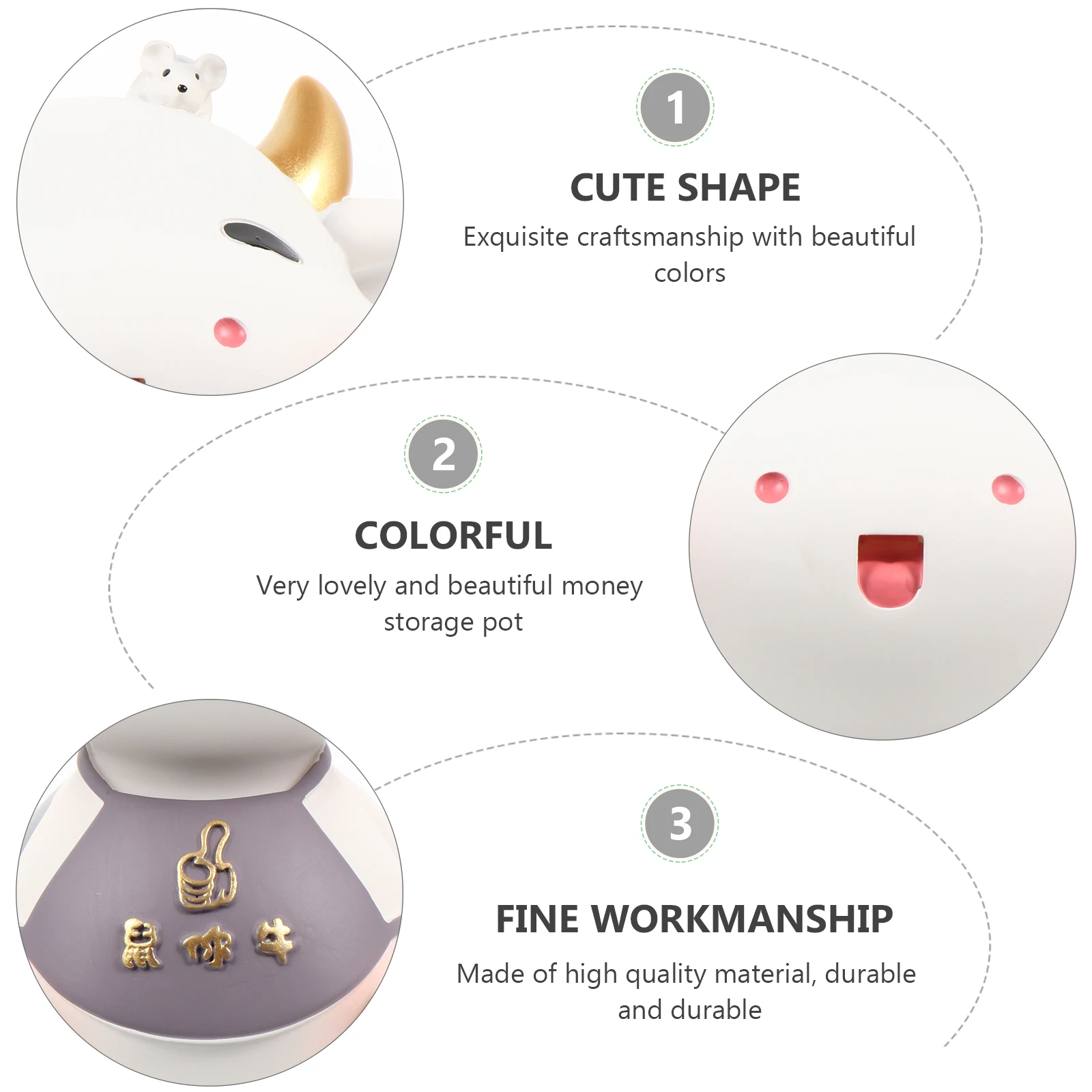 

1Pcs Cow Kids Money Saving Bank Lovely Coin Pot Table Desk Change Container Daily Savings Gift for Children Cow Coin Bank