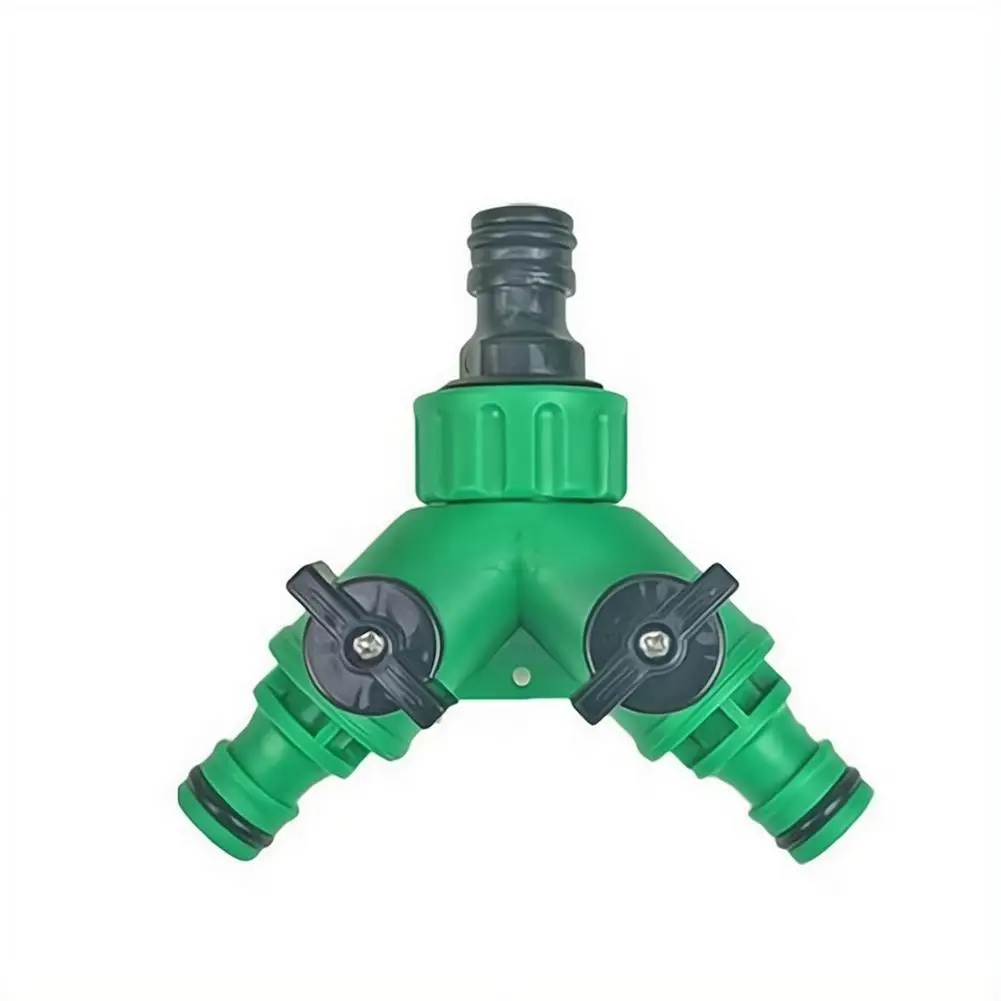 2 Way Garden Water Pipe Connectors Pipe Adapter Y Shape Hose Splitter Quick Plastic Adapter for Faucet Irrigation Landscaping