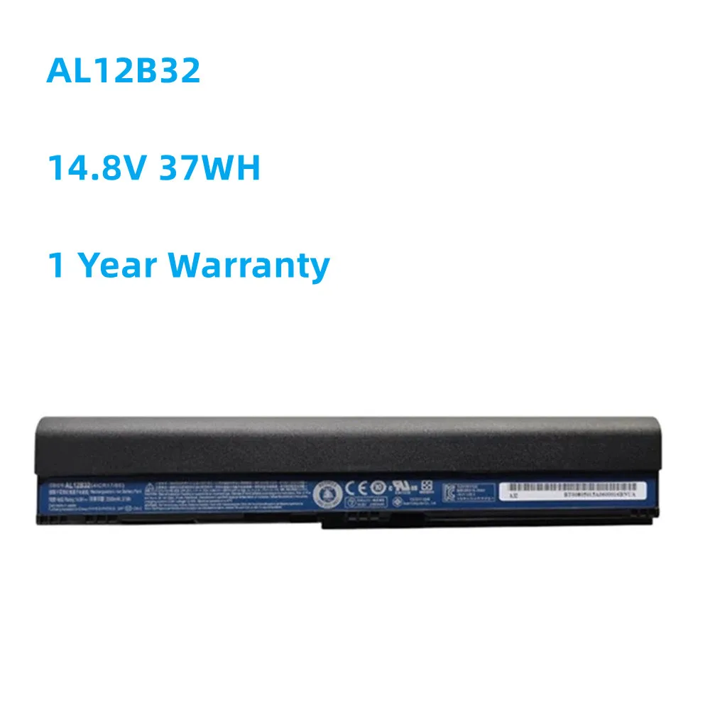 

AL12B32 14.8V 37WH Laptop Battery for Acer Aspire One 725 756 V5-171 B113 B113M AL12X32 AL12A31 AL12B31 AL12B32 2500mAh