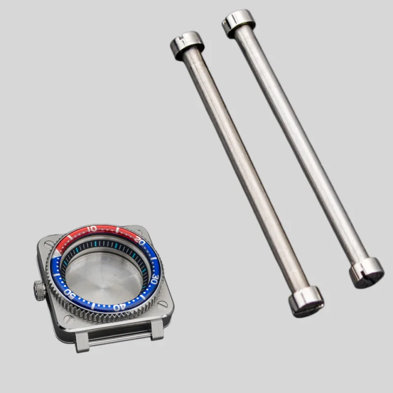 22mm Square Case Lug Screw Pins Stainless Steel Watch Strap Screw Rod Replacement Parts For Metal Watch Band Repair Accessories