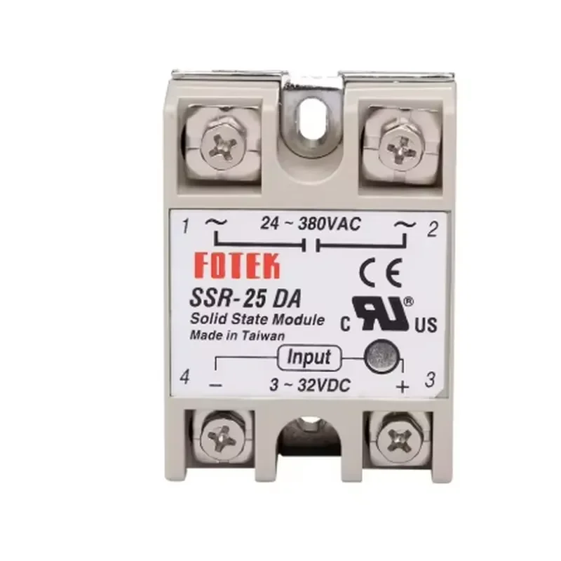 Solid State Relay 12v 24v SSR-10DA SSR-25DA SSR-40DA 10A 25A 40A 3-32V DC TO 24-380V AC SSR 10DA 25DA 40DA Rele Power Supply