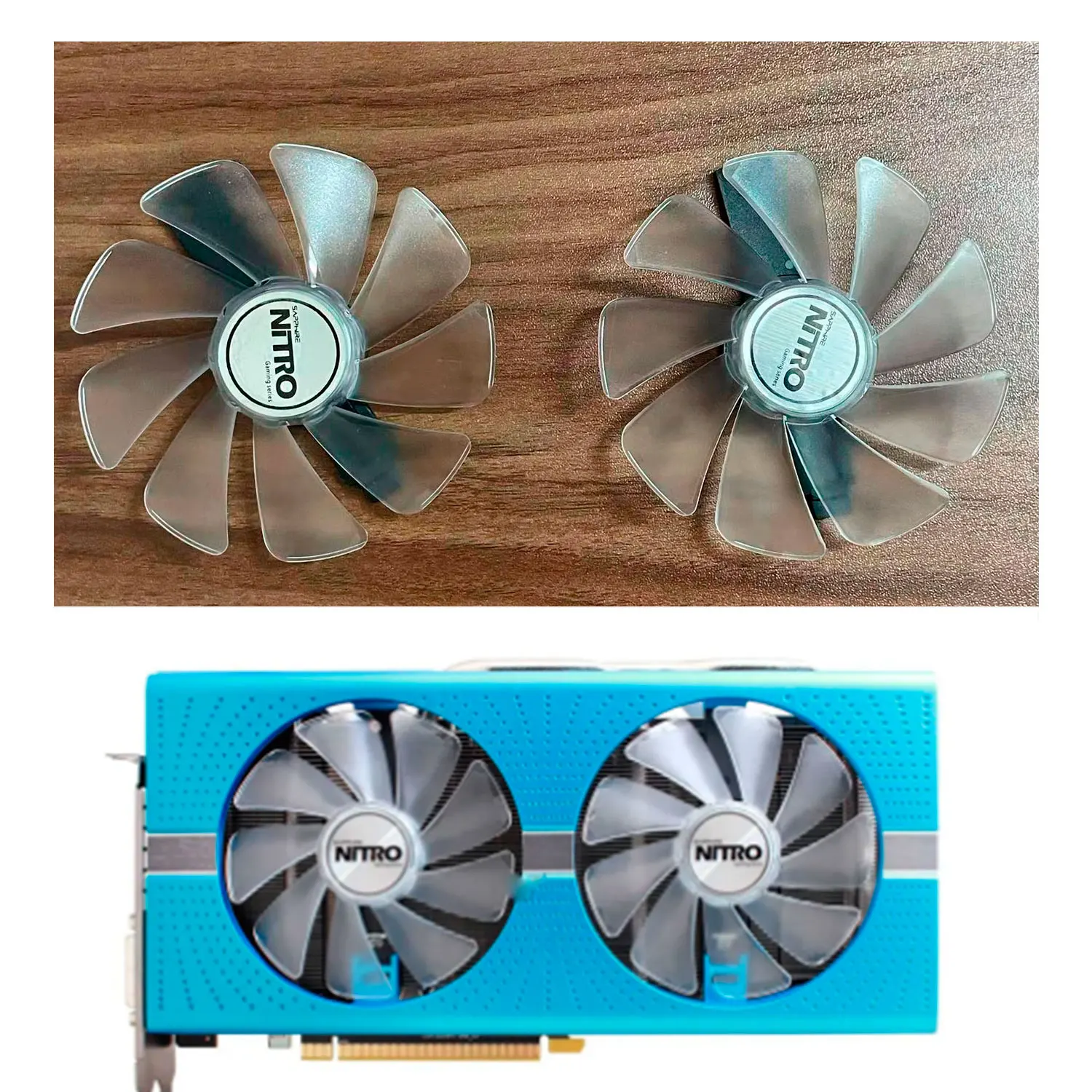 

FD10015M12D CF1015H12D RX 590 580 480 470 570 GPU Cooler Fan For Sapphire RX470 RX590 RX580 RX480 RX570 NITRO SpecialEdition Fan