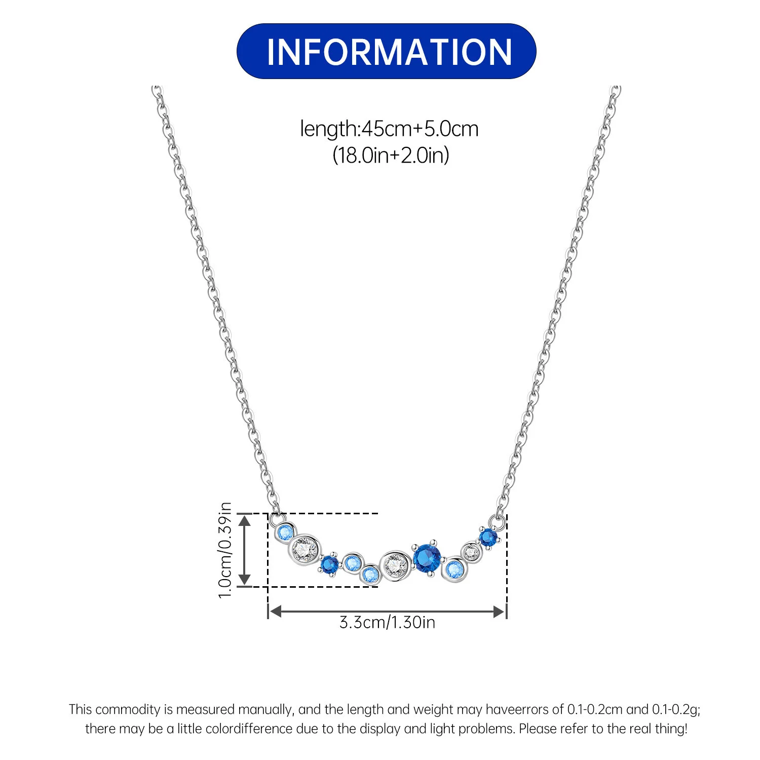 Orstarry S925 Sterling Silber Stern Blauer Mond Sonne Halskette für Frauen Geburtstag Originelle Geschenke Mode Feiner Schmuck – Detail 26