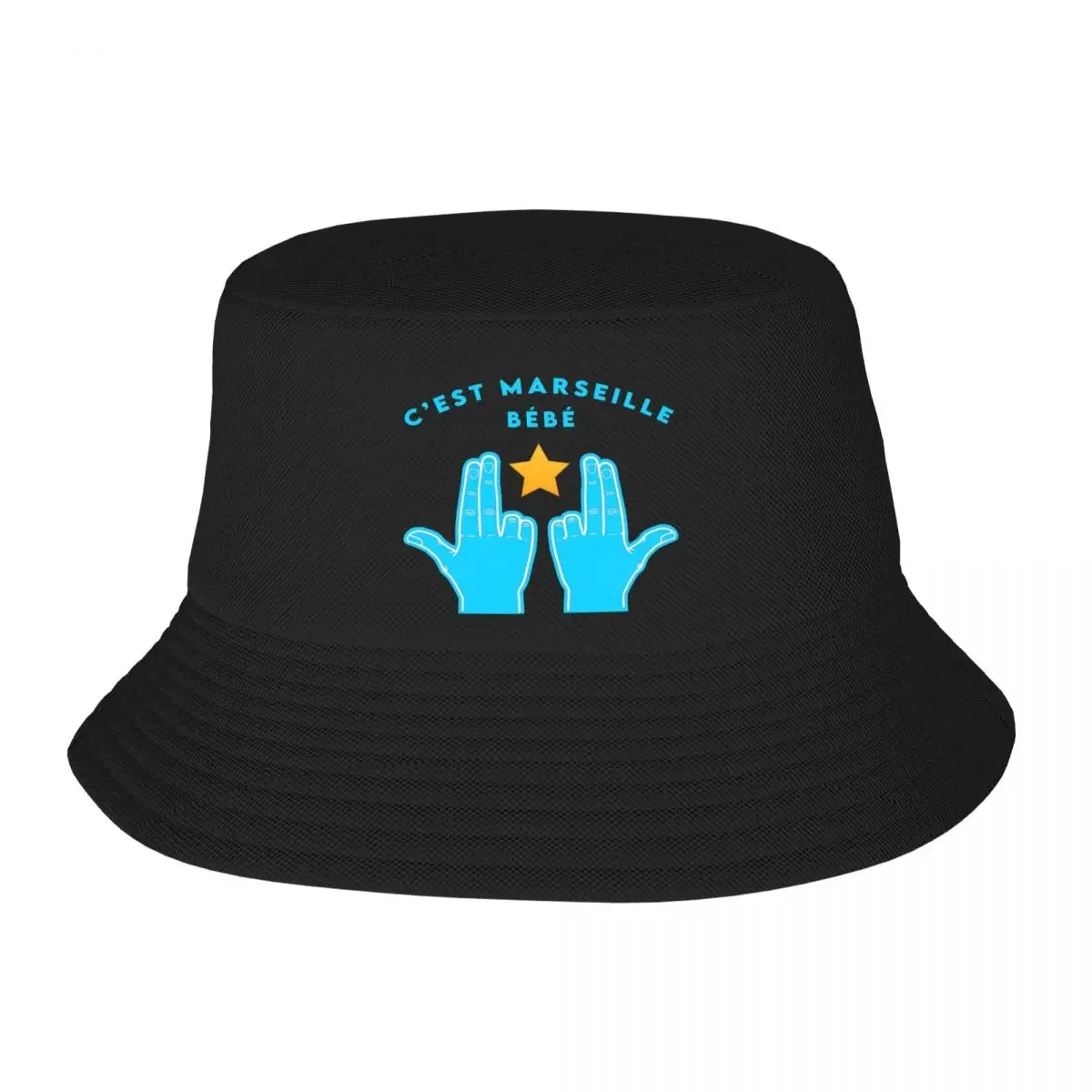 

Custom C'est Marseille Bebe JUL Bucket Hat for Women Men Print Summer Travel Beach Outdoor Fishing Cap