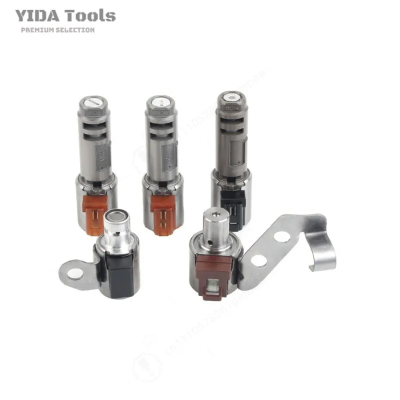 YIDA U140E U240E U241ESmall Valve Type Transmission Solenoid Valve Kit  Auto Gearbox Control Solenoid Replacement Parts 5Pcs