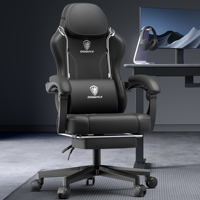 Dowinx Gaming Chair with Pocket Spring Cushion, Ergonomic Game Chair with Massage Lumbar Support and Footrest for Adults