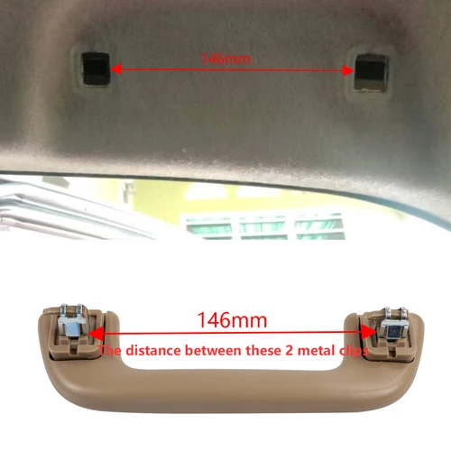 Imagen 2 del producto Manija de seguridad para techo Interior, reposabrazos de techo, pasamanos, mano de tracción para Toyota Corolla 2008-2013/Yaris Vios 2008-2013/Rav4 2005-2012