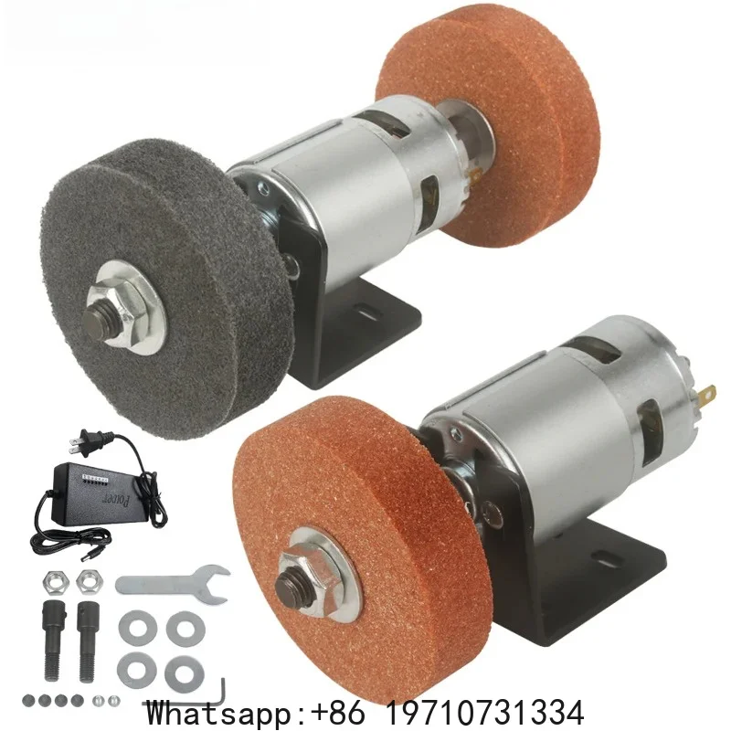 110V-220V Mini Grinding Machine – 775 Motor Electric Wheel Sharpener with Coarse & Fine Double Wheels