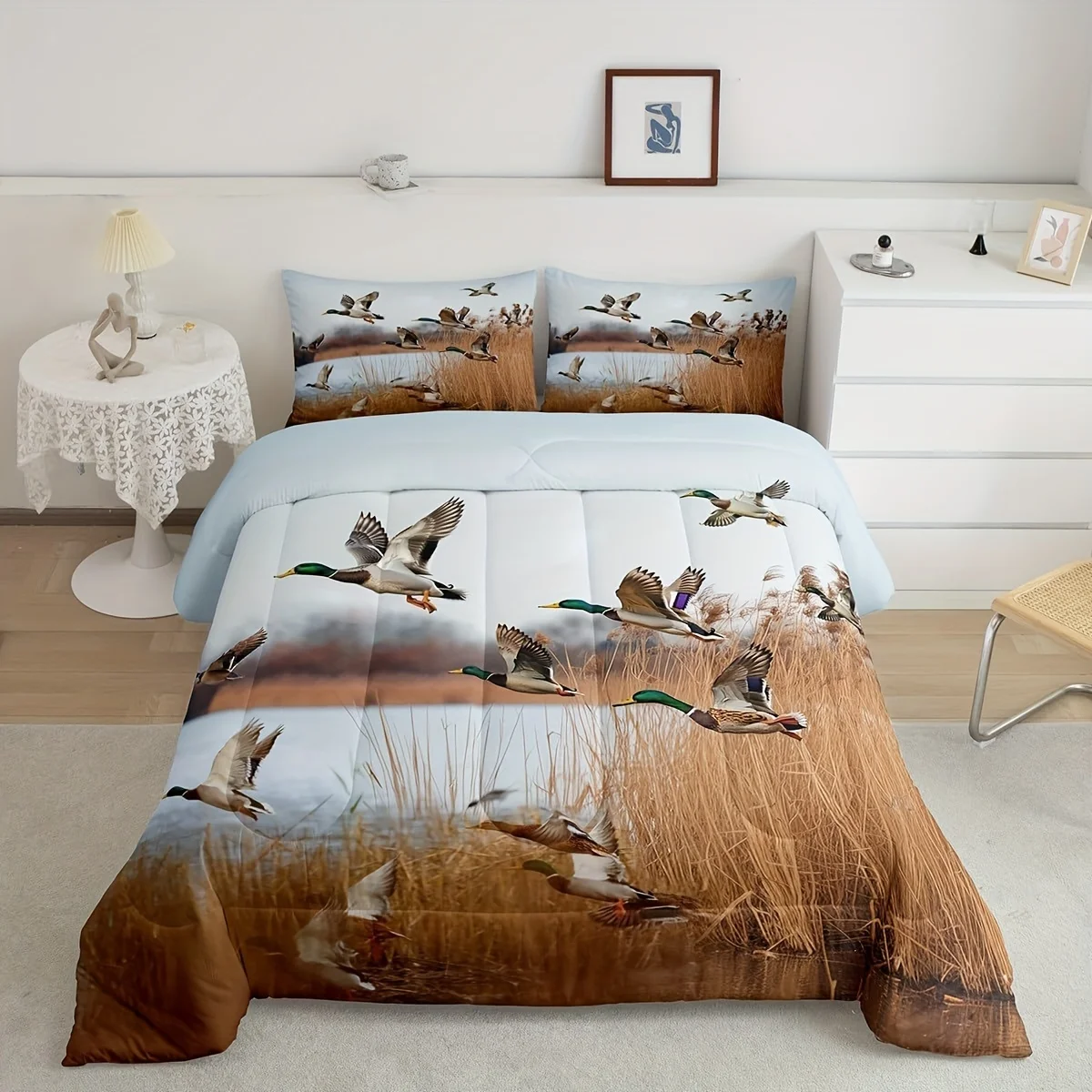 

Комплект постельного белья с природными пейзажами, комплект пододеяльников с 3D принтом, мягкий одинарный двойной размер, декор для спальни, комплект пододеяльников, подарок на день рождения