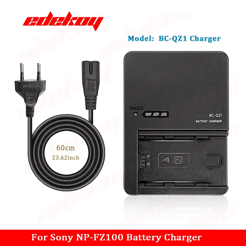 BC-QZ1 Camera Battery Charger NP-FZ100 For Sony ZV-E1 FX30 A1 A7C A7CII A7CR A7S III A7R III IV A6600 A6700 A9R A9S 9 II A99 III