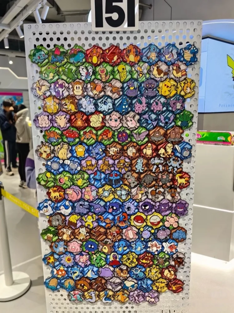 100 % echte Ptcg-Karte 151 Travel 1.0 Puzzle Kühlschrank-Aufkleber-Set Serie Anime-Produkte Sammlerstück Anime-Figuren Ornamente