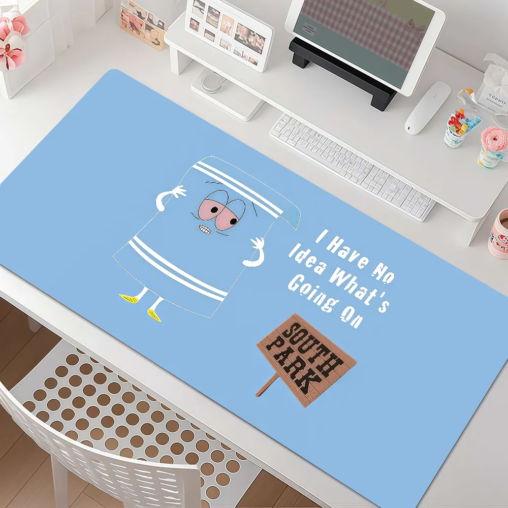 Cartoon Cute S-SOUTH P-PARK T-Towelie-S Mouse Pad Anti Slip Rubber Edge Locked Thickened Laptop Gaming Desk Mat