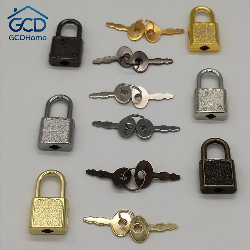 Mini Metal Padlock with Matched Keys Compact Lightweight Multiple Colors Ideal for Jewelry Boxes Gym Lockers Luggage