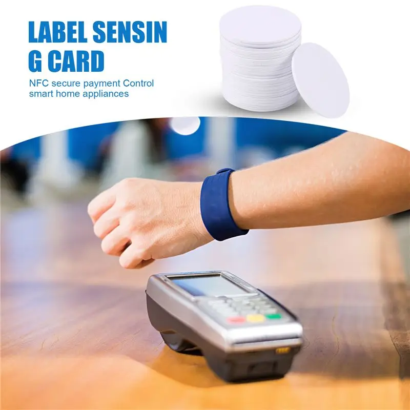 AY14 -For Ntag215 Tags,Blank PVC Coin Cards Compatible With All Enabled Mobile Phones & Devices-(30PCS)