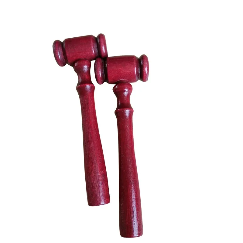 Fashionable Children\'s Toy Small Wooden Hammer Crafts Redwood Judge Hammer Small Wooden Hammer Gift