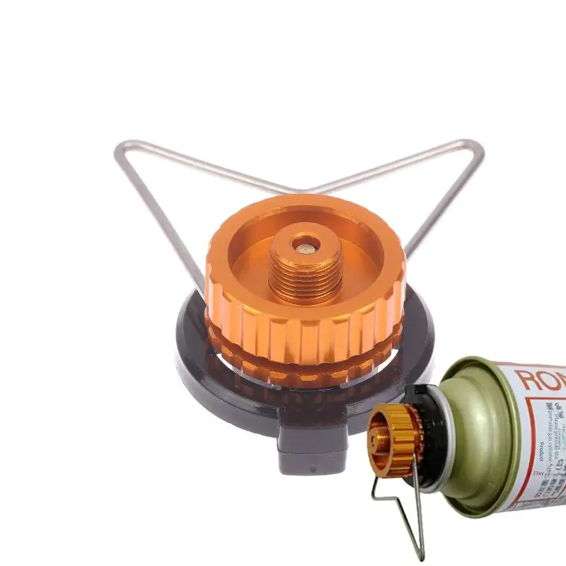 1Pcs DIY Accessories Outdoor Multifunctional Camping Butane Gas Cylinder Adapter With Bracket For Convenient Horizontal Use