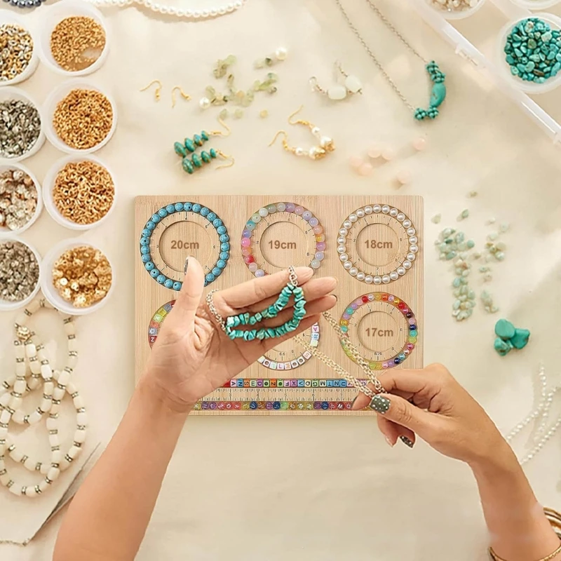 Durable Bead Beads Showcase Board Beading Tool for Jewelry Enthusiasts K3KF