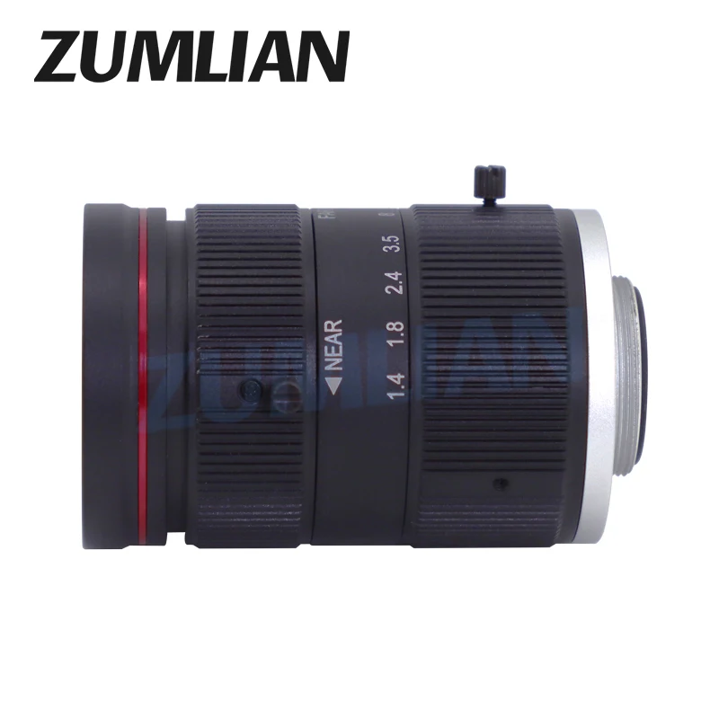 ZUMLIAN 12MP ITS Lens 25mm Fixed Focal Length 1.1 Inch F1.4 C-mount CCTV Lens For Intelligent Transportation And Traffic Camera