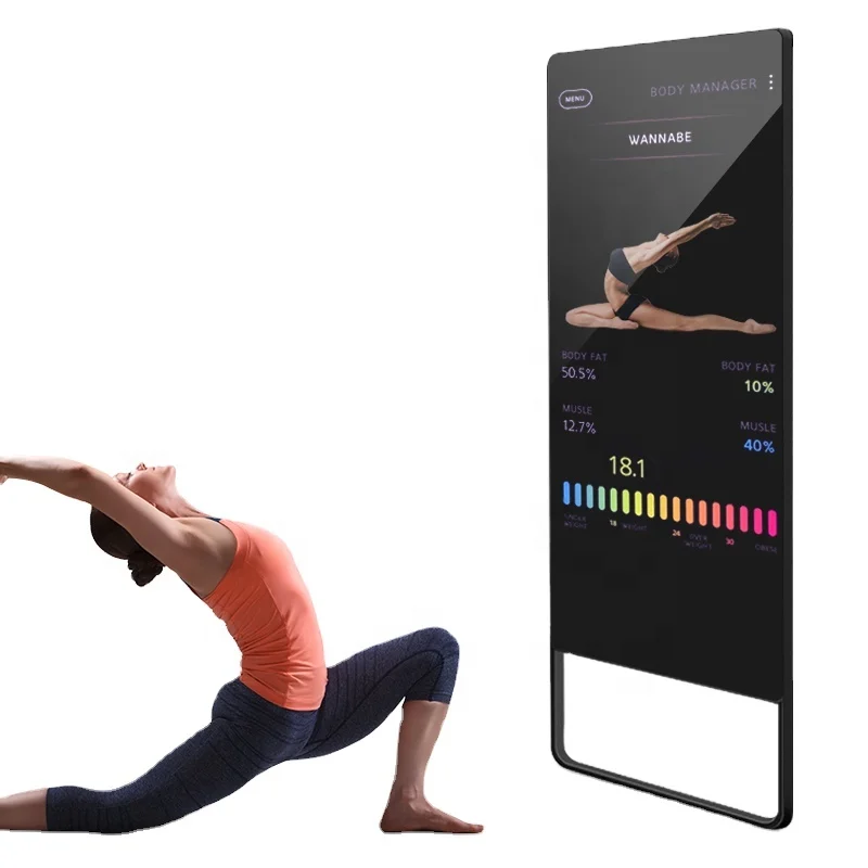 Magic Exercise Mirror Exercise Workout Health Full Body Fitness Sport Mirror Smart Mirror Touch Screen For Training