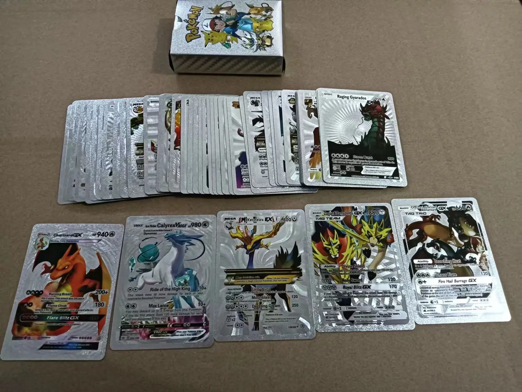 55 قطعة بطاقة البوكيمون الإنجليزية نجمي الإشعاع نسخة معركة ألعاب هواية المقتنيات أنيمي بطاقات معركة المدرب الأولاد هدية