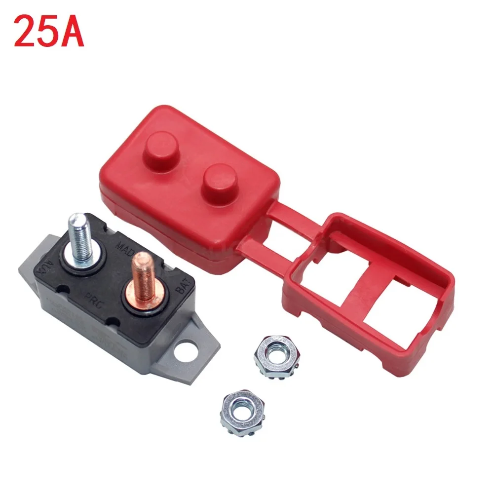 Cubierta protectora de disyuntor 40A, fusible de batería Dual, reinicio automático, Protector de temperatura, Protector de sobrecarga, herramientas eléctricas