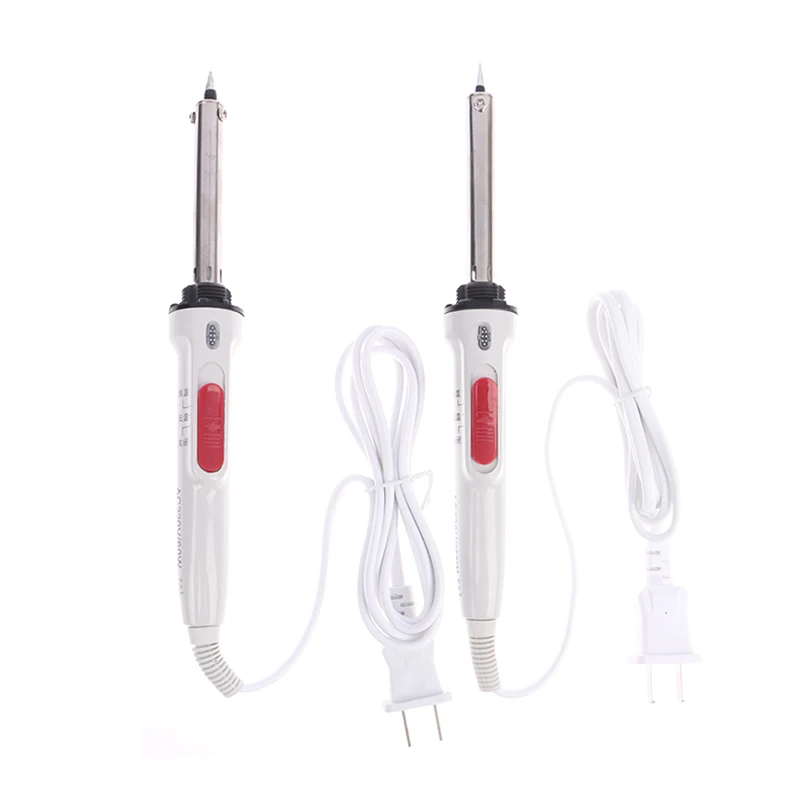 White 60W 100W Electric Soldering Iron Double Temperature Control With Switch Welding Pen High And Low Temperature Welding Tools