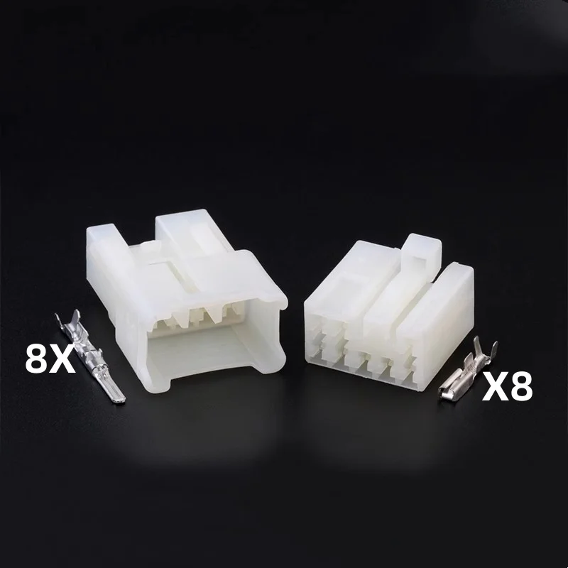 

1-20 Set 8 Pin MT Automotive Wiring Connector Plug Stereo Sumitomo Double Flash Steering Socket for Car 6240-1081 6240-5081