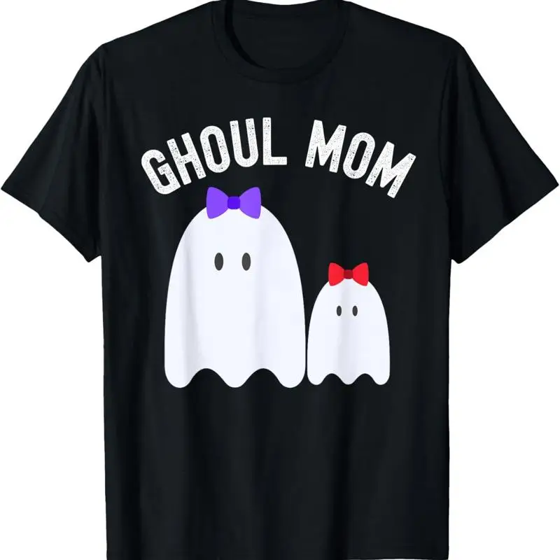 تي شيرت Ghoul Mom Halloween Mother Mom Mom Ghost Trick أو علاج #1
