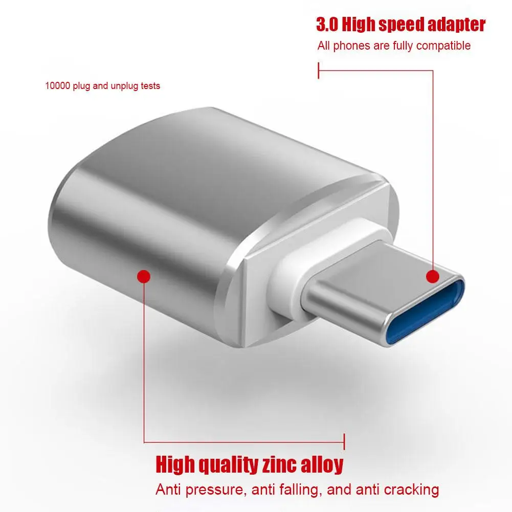 Connecteur de données femelle pour Macbook Pro IPad Mini 6/Pro Air Type C formers Type C vers adaptateur USB USB-C 3.0 OTG mâle A