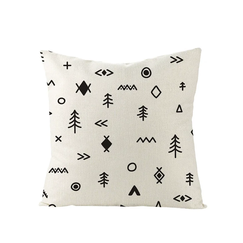 

2025 Black White New Line Cushion Cover Home Car Inner Decoration Living Room Sofa Chair Pillow Cover Pillowcase Cushioncase UR