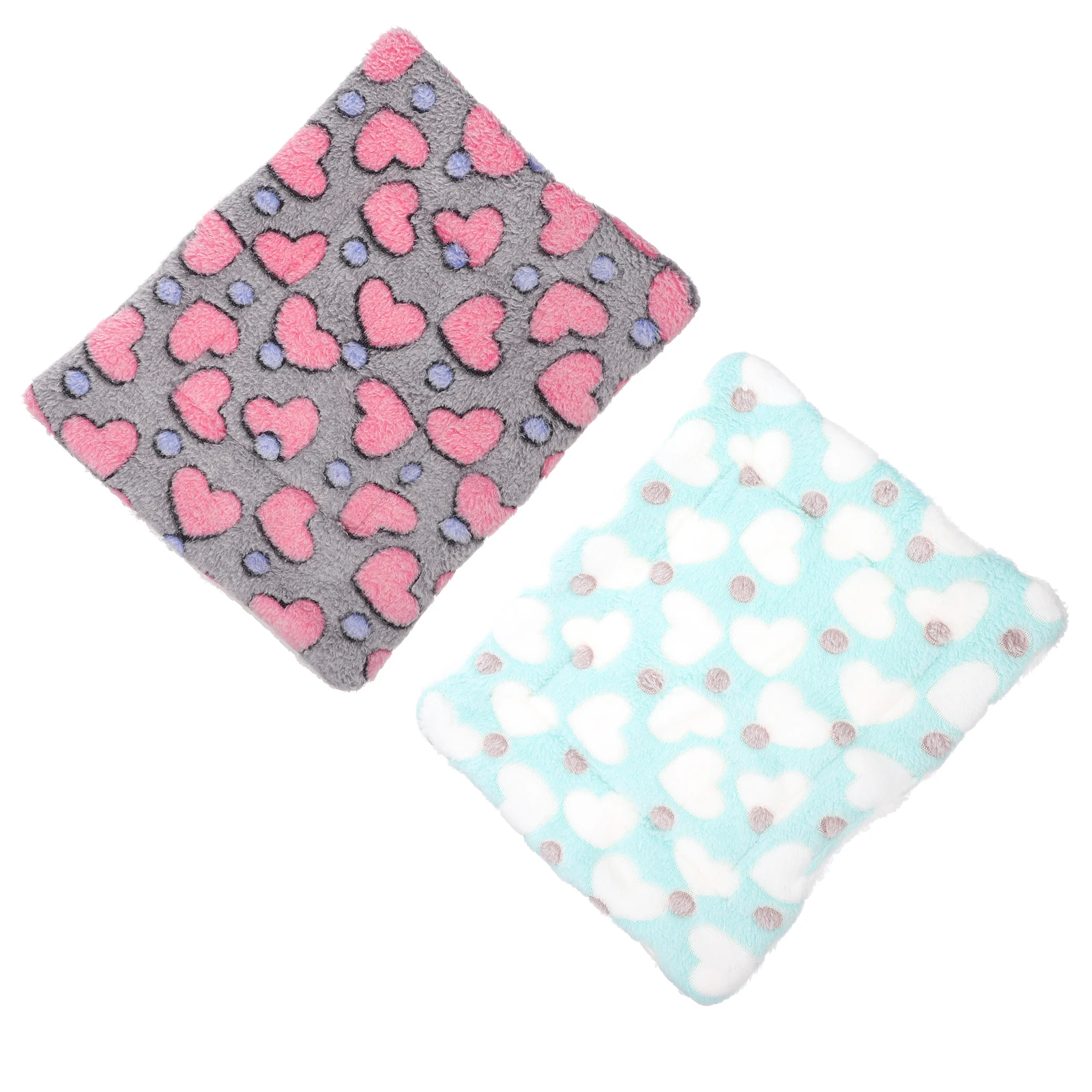 

2pcs Pet Warmer Mat Hamster Pad Bed House Cozy Comfortable Warm Cushion Small Animal Portable Safe Durable Winter Use