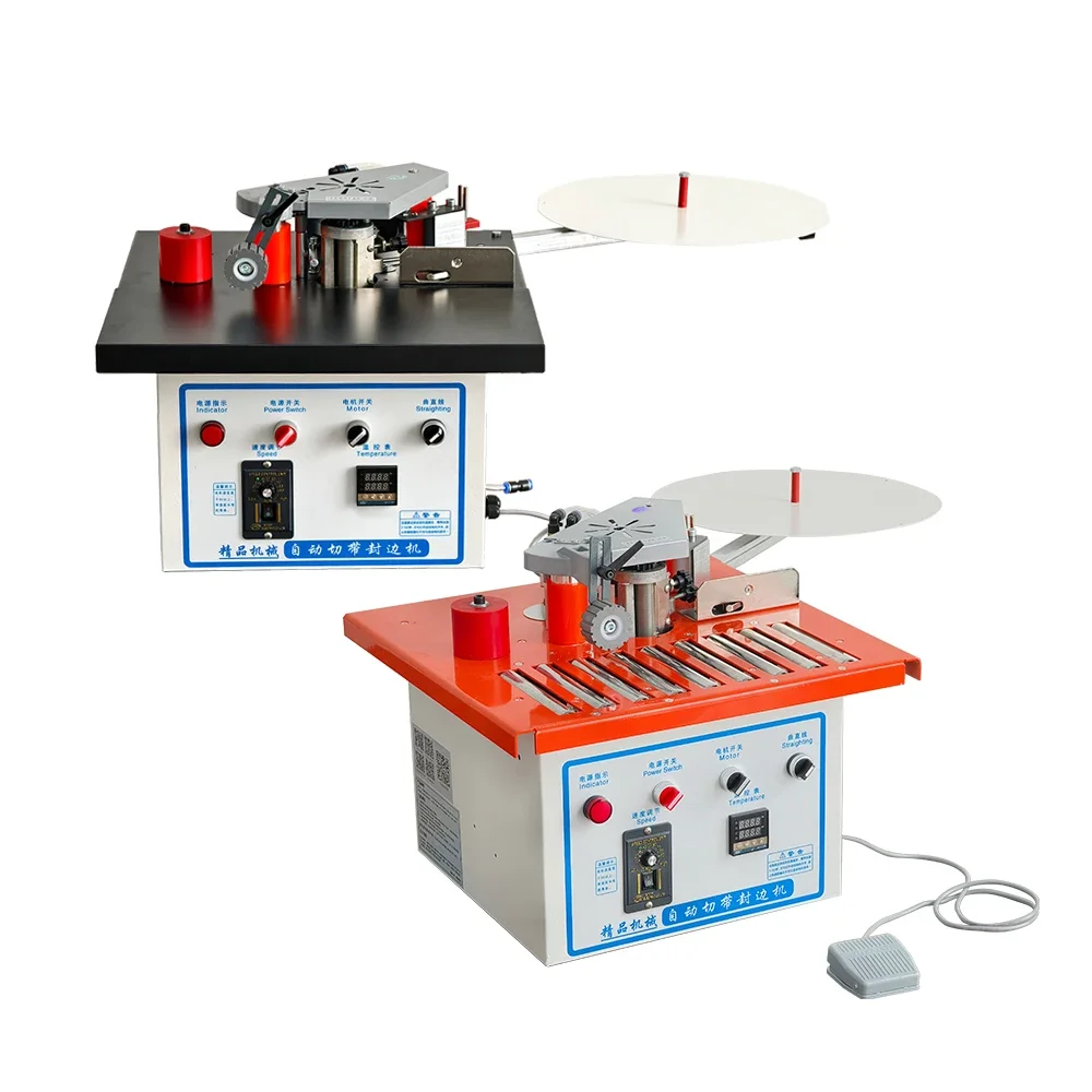 Mini Portable Automatic Tape Breaker Double Side Adhesive Sealer Pvc Woodworking Machinery Straight/Curve Edge Banding Machinery